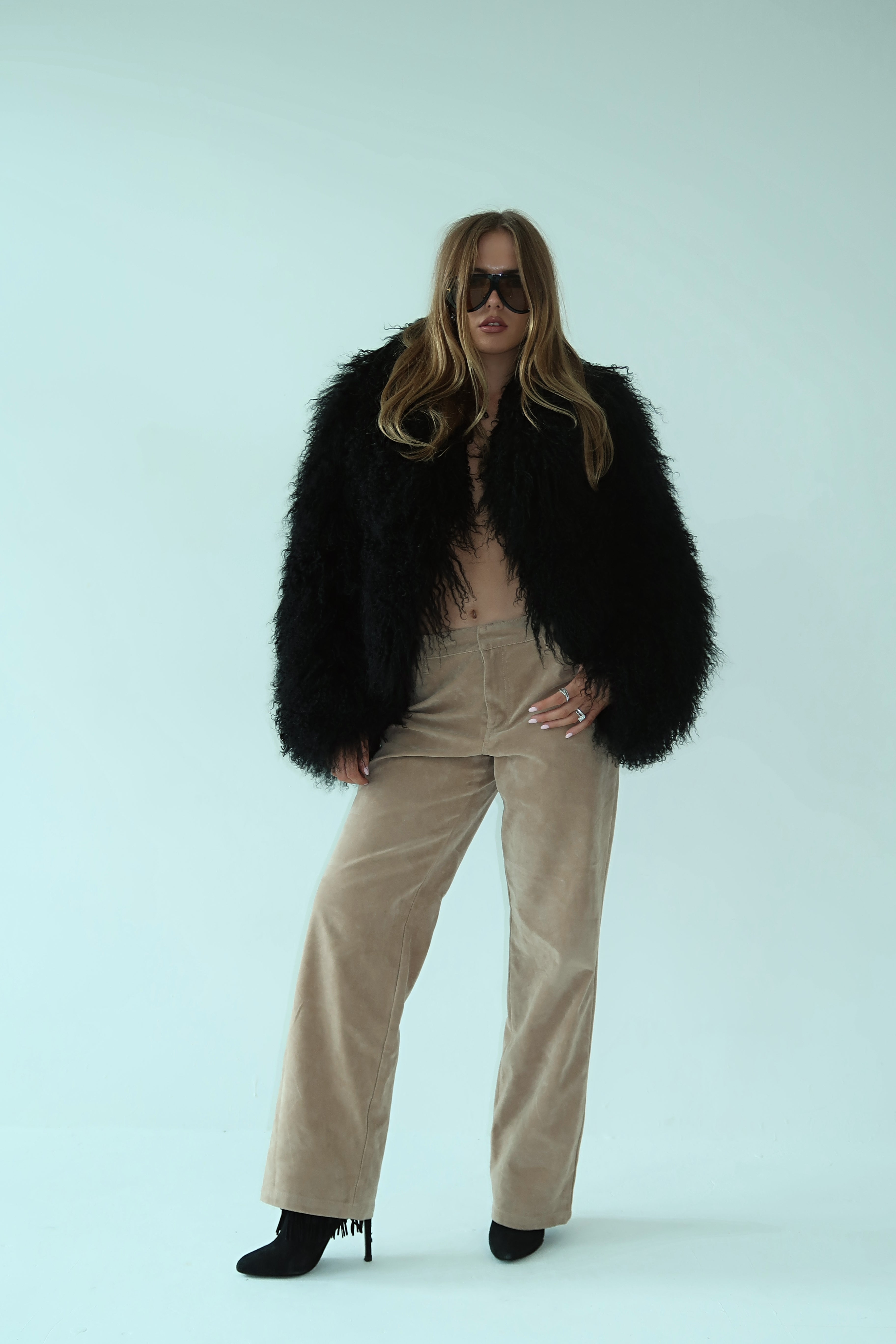 Alicia Mongolian Fur Coat
