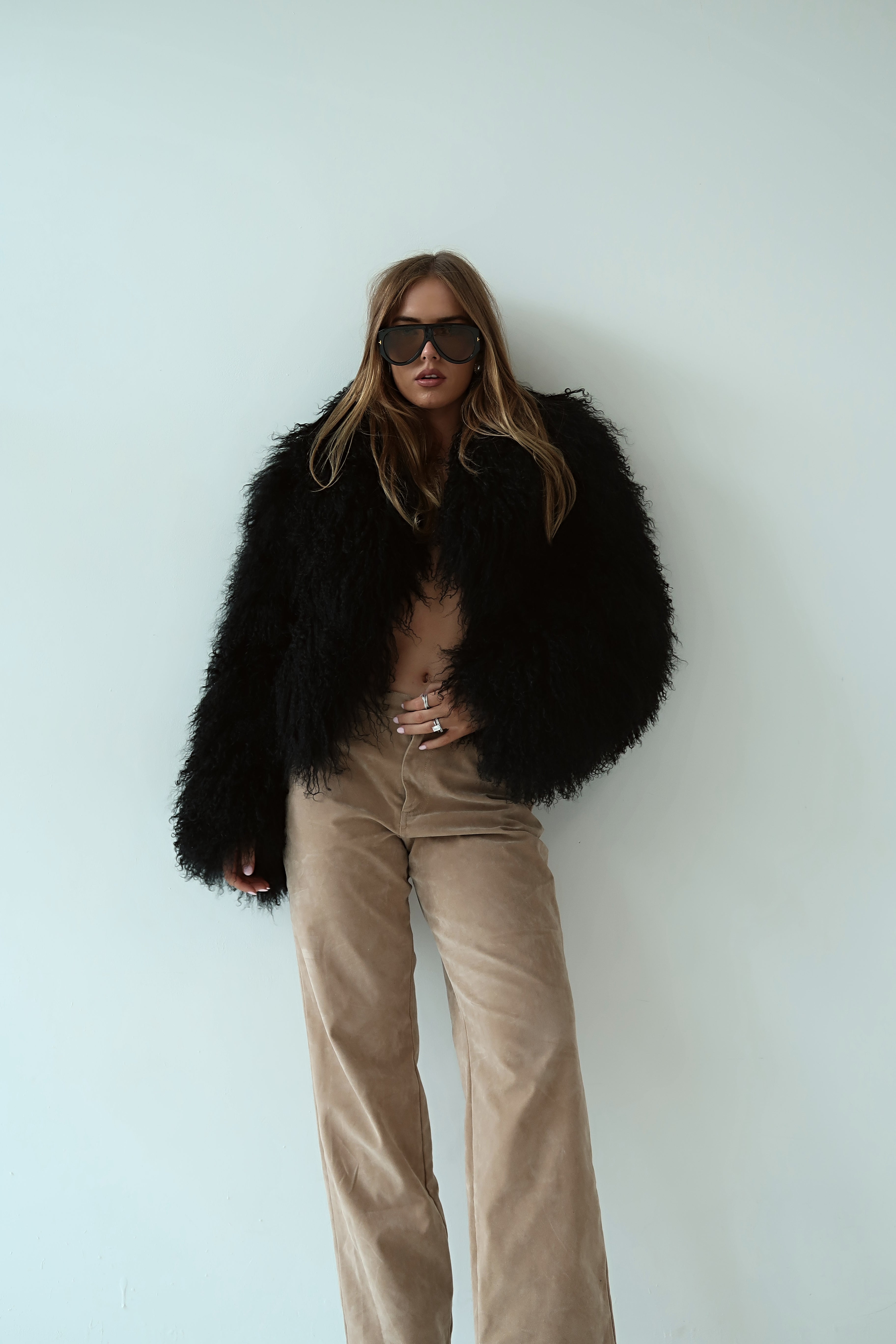 Alicia Mongolian Fur Coat