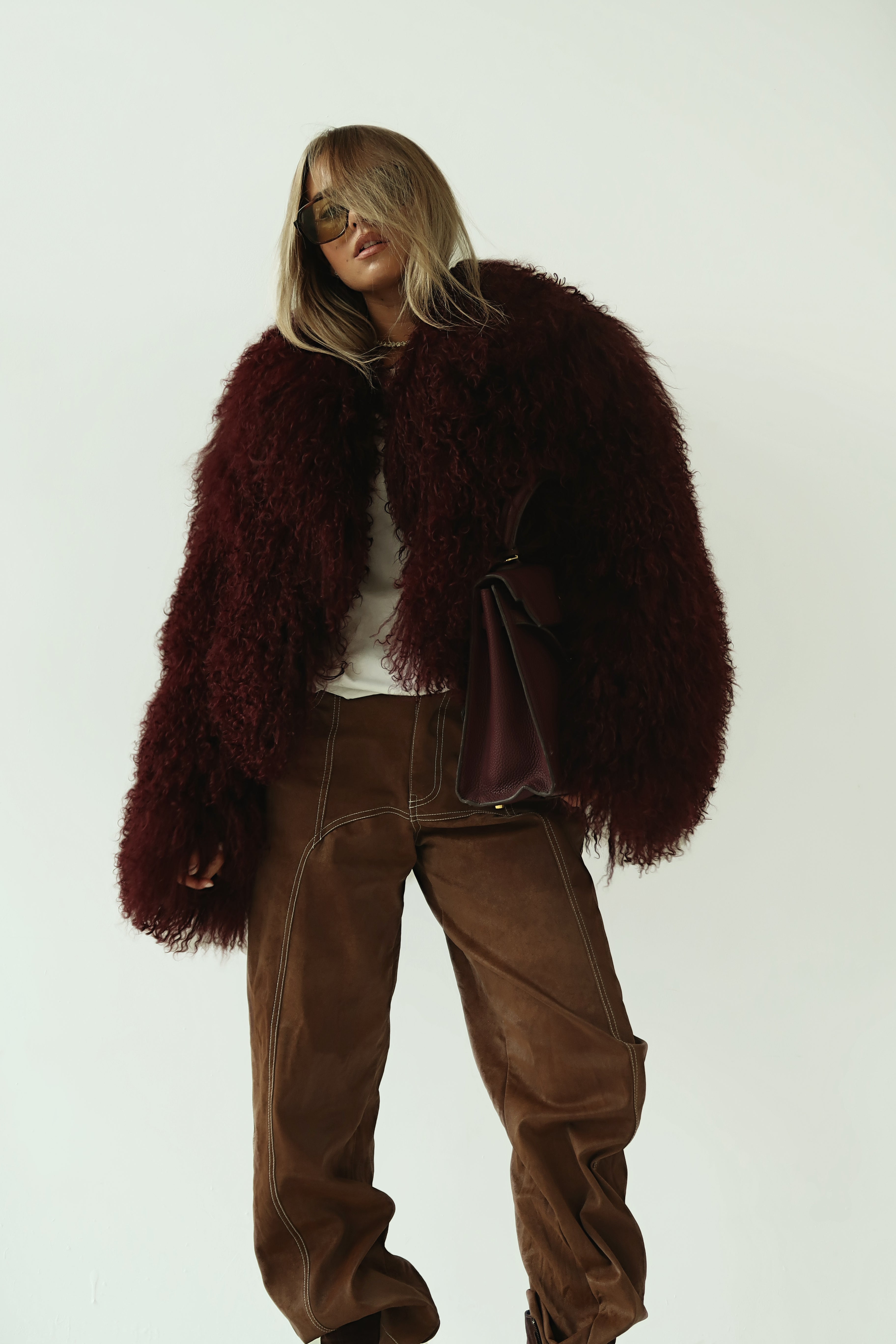 Alicia Mongolian Fur Coat