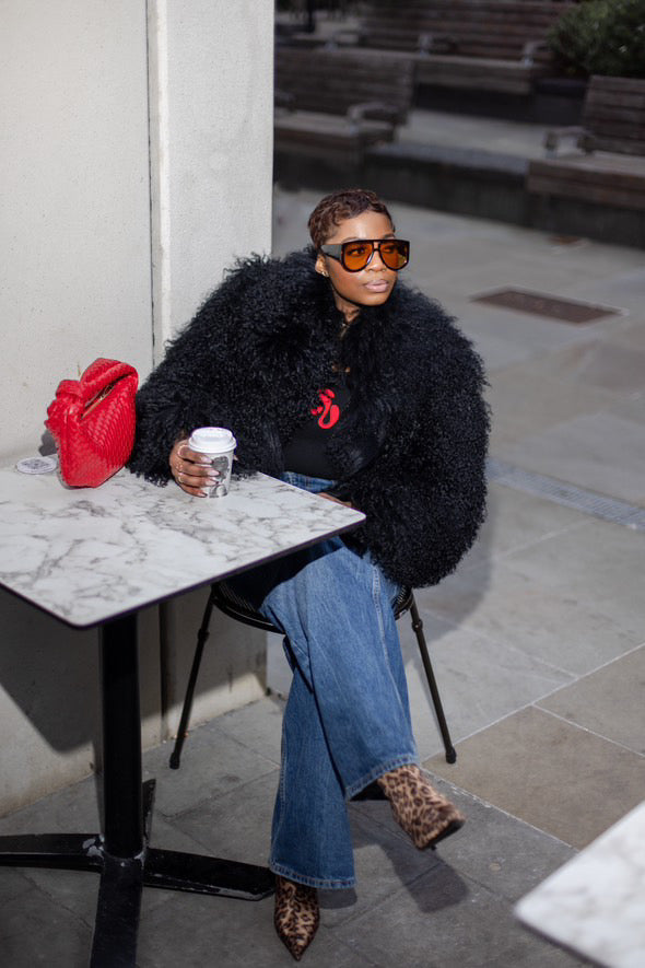 Alicia Mongolian Fur Coat