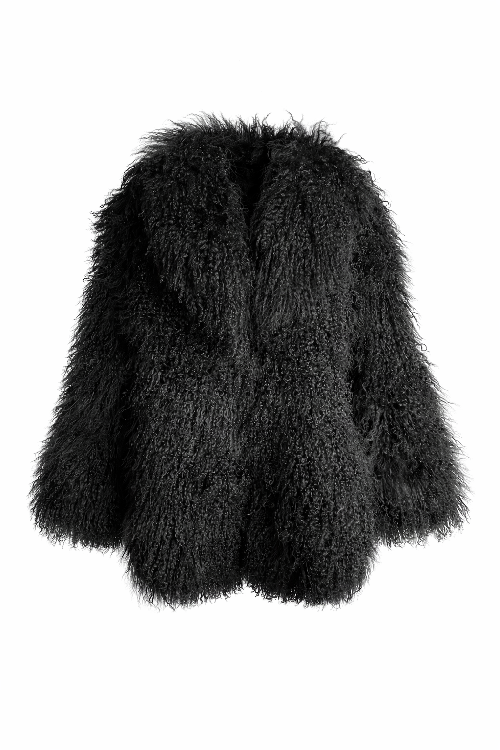 Amber Mongolian Fur Coat