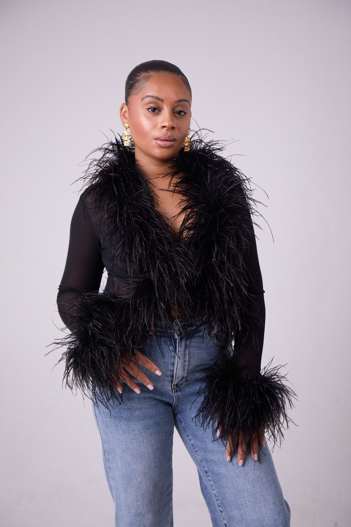 The Aura Feather Top