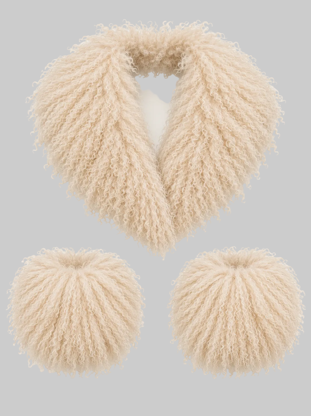 Mongolian Collar and Cuff Set