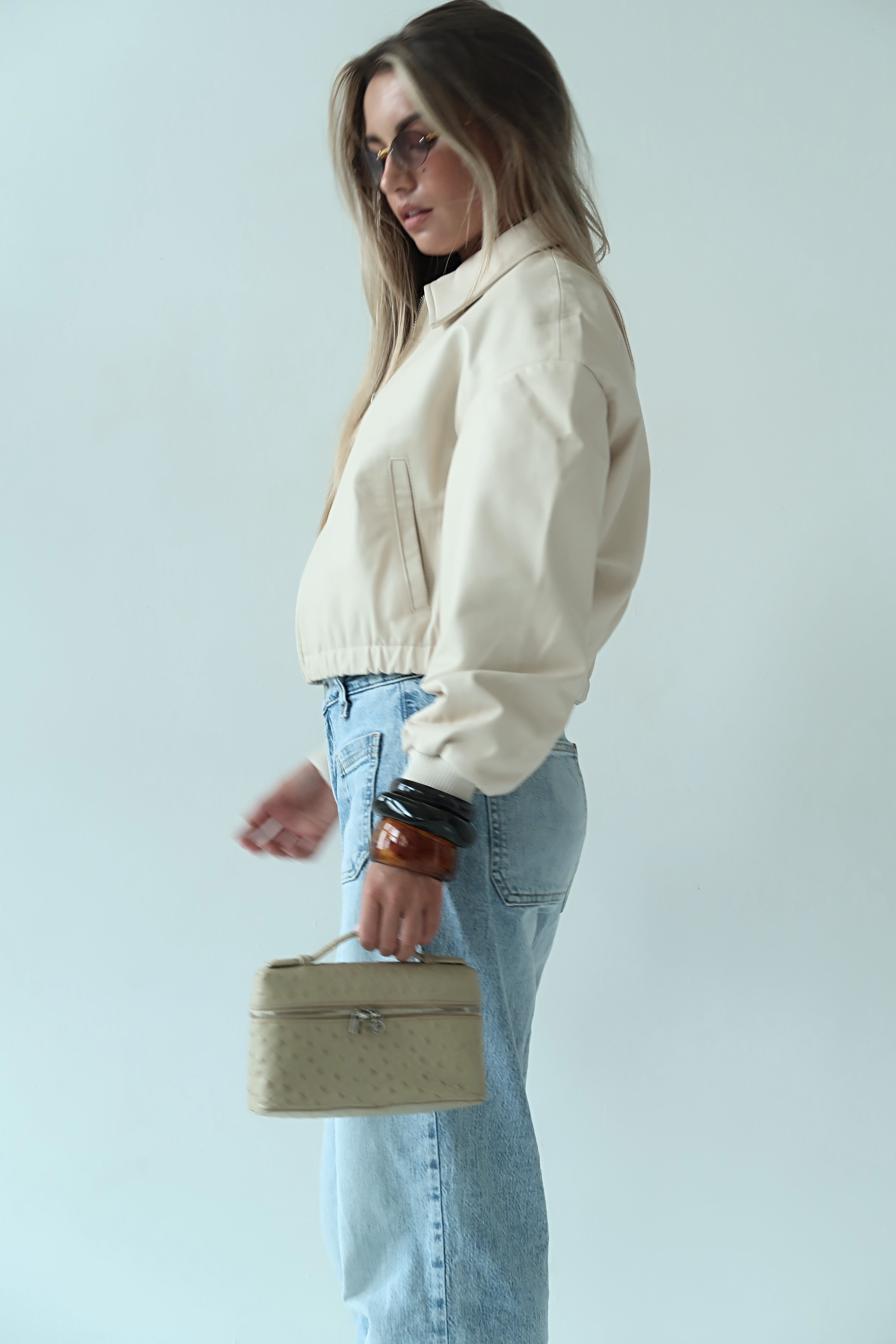 Freya Cropped Bomber