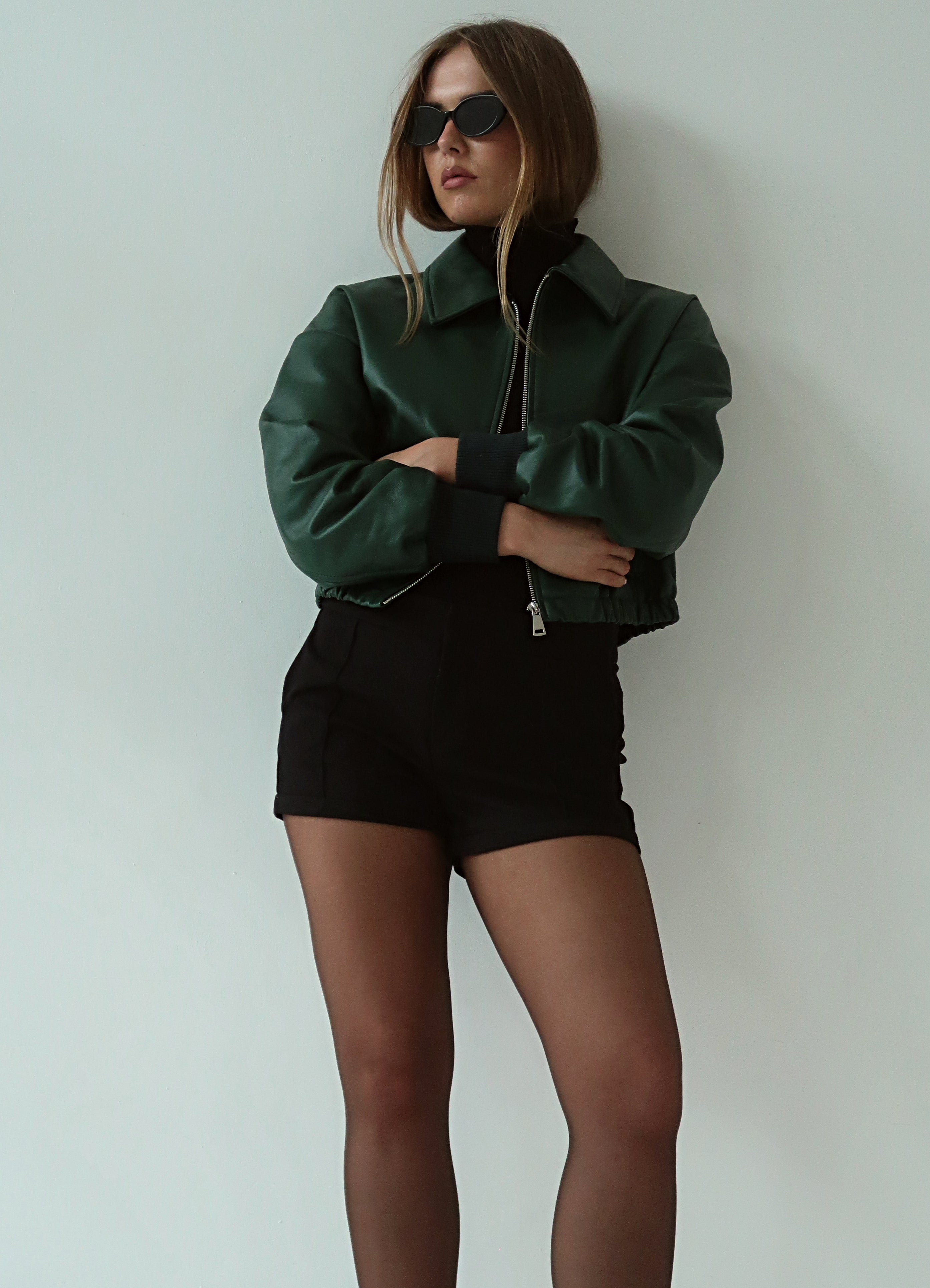 Freya Cropped Bomber