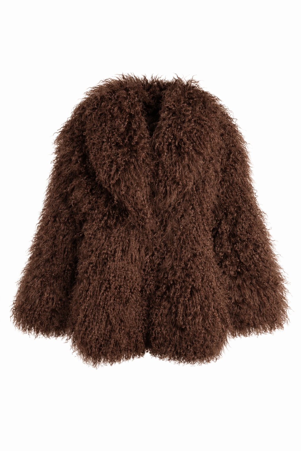 Amber Mongolian Fur Coat