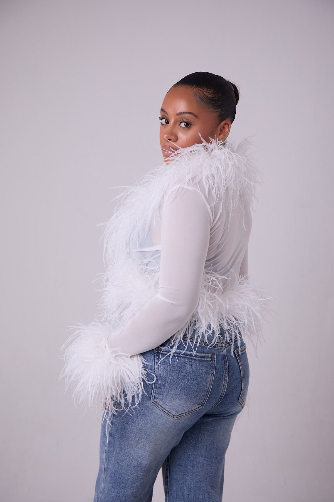The Aura Feather Top